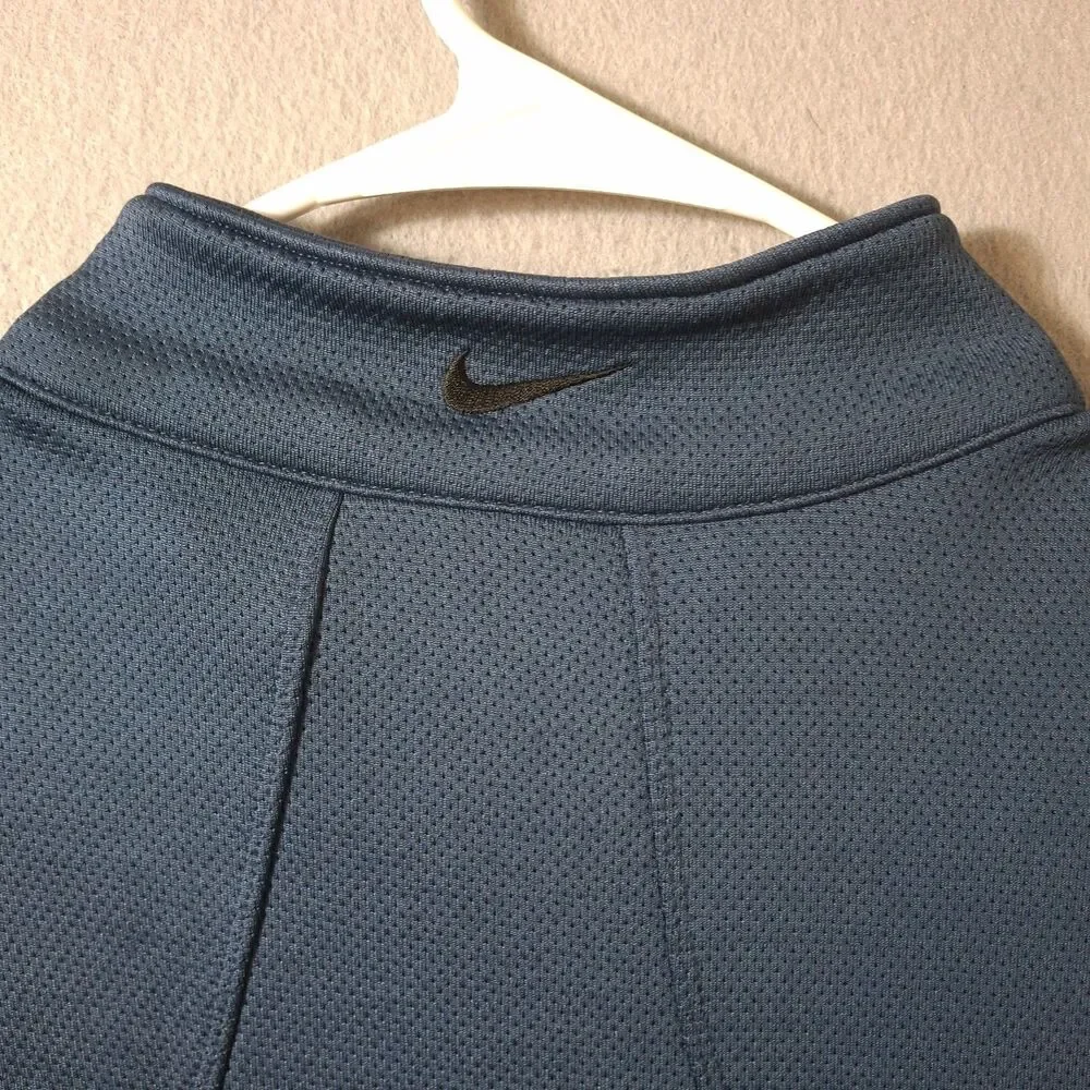 Nike Golf Cover Up Jacket Dri-Fit Mens L Blue Long Sleeve 1/4 Zip Sweater